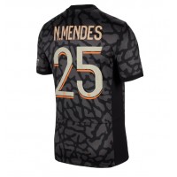 Camiseta Paris Saint-Germain Nuno Mendes #25 Tercera Equipación Replica 2023-24 mangas cortas